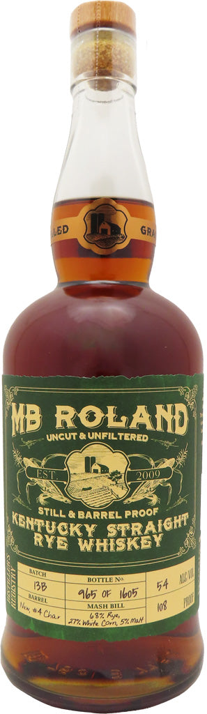 MB Roland Kentucky Straight Rye Whiskey  at CaskCartel.com