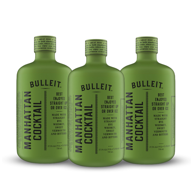 Bulleit Crafted Cocktails | Manhattan Cocktail | (3) Bottle Bundle at CaskCartel.com -1