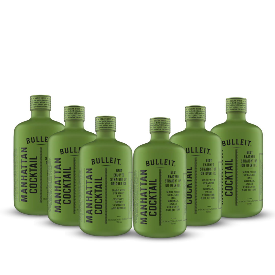 Bulleit Crafted Cocktails | Manhattan Cocktail | (6) Bottle Bundle at CaskCartel.com