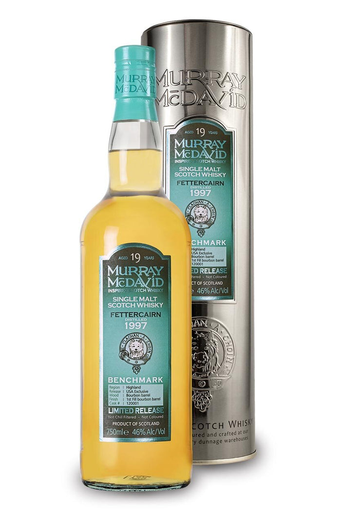 Murray McDavid FETTERCAIRN Benchmark Highland Limited Release Distilled 1997 19 Year Old Single Malt Scotch Whiskey