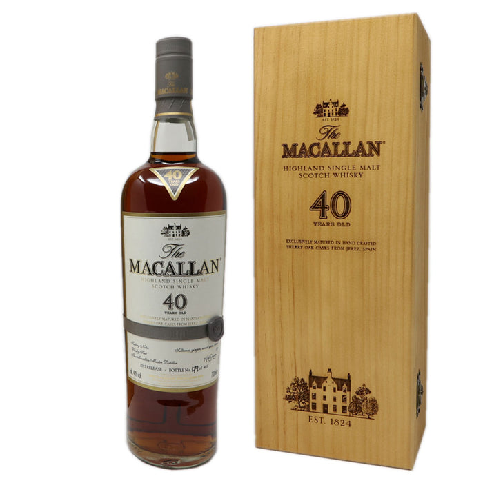 Macallan 40 Year Old Sherry Oak 2017 Release Single Malt Scotch Whisky