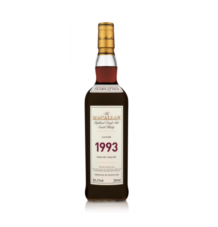 Macallan Fine & Rare Cask # 3939 (1993) 27 Year Old Scotch Whisky