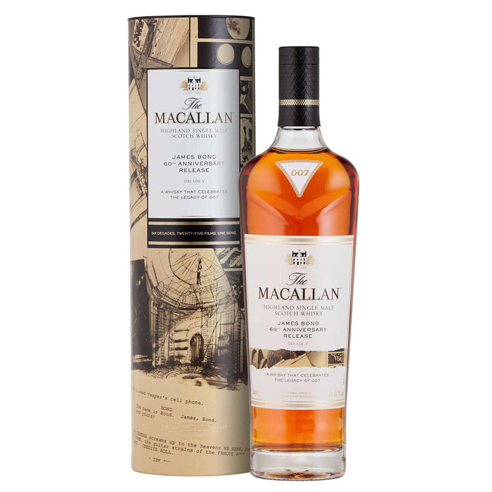 Maccallan James Bond 60th Anniversary Decade V Edition Single Malt Scotch Whisky