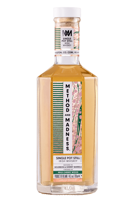 Method & Madness Single Pot Still Finished In Wild Cherry Wood Irish Whiskey at CaskCartel.com