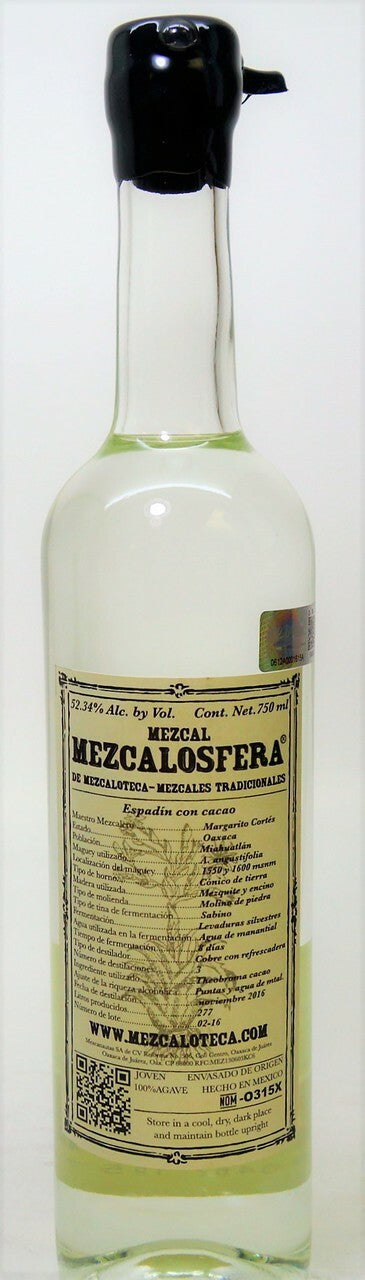Mezcalosfera Espadin con Cacao – Margarito Cortés Mezcal