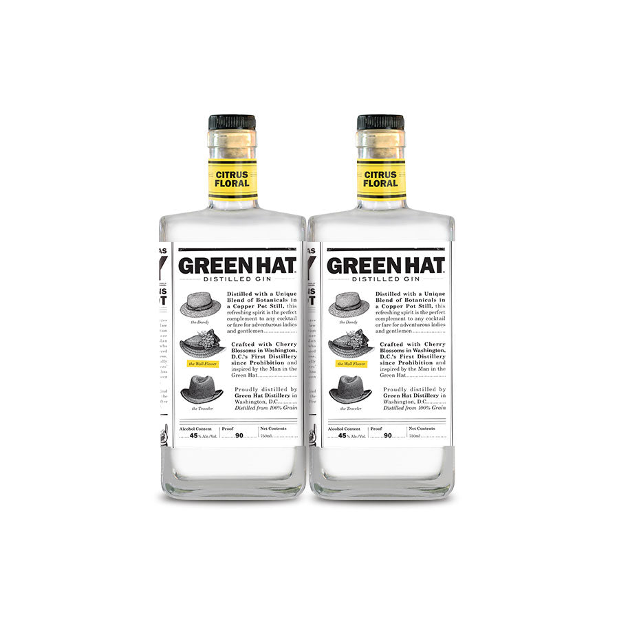 [BUY] Green Hat | Citrus Floral Gin (2) Bottle Bundle at CaskCartel.com