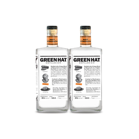 [BUY] Green Hat | Navy Strength Gin (2) Bottle Bundle at CaskCartel.com
