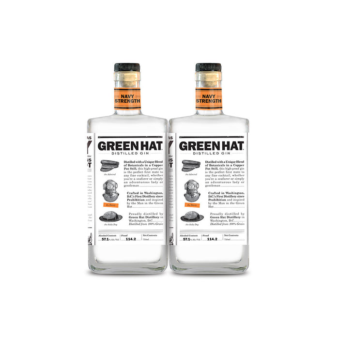 Green Hat | Navy Strength Gin (2) Bottle Bundle