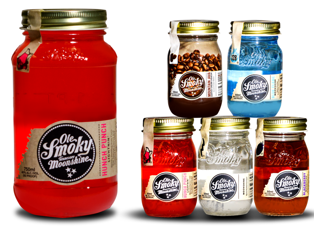 Ole Smoky Moonshine Assortment Mini Jar 50ml (6pk) - CaskCartel.com