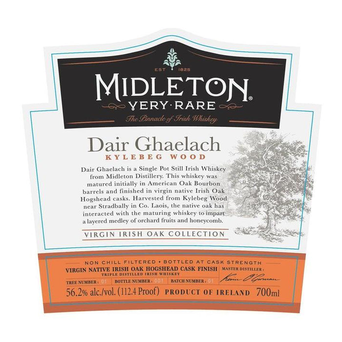 Midleton Very Rare Dair Ghaelach Kylebeg Wood Single Pot Still Irish Whiskey | 700ML