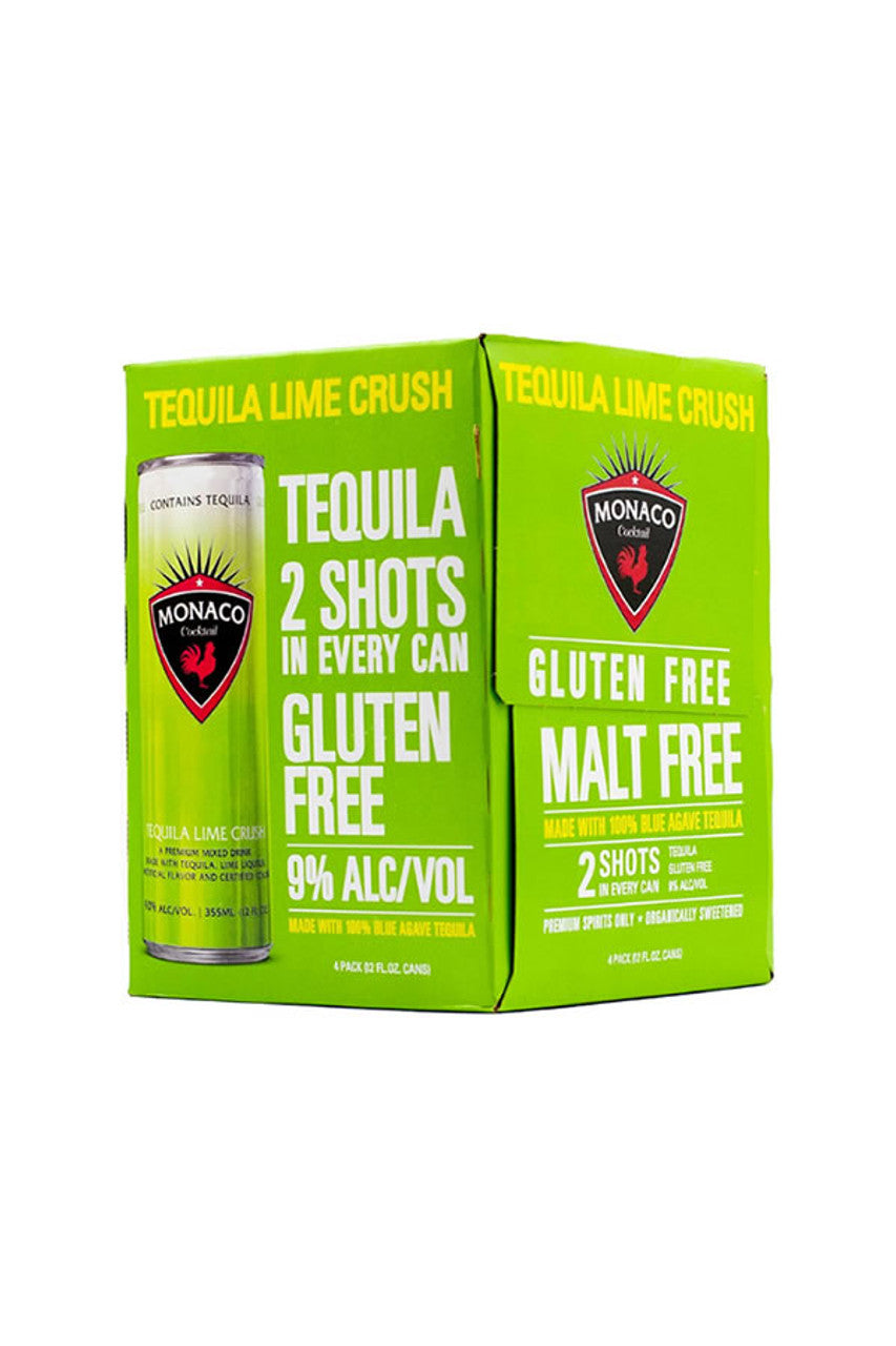 Monaco Tequilla Lime Crush Cocktail | 4x355ML at CaskCartel.com
