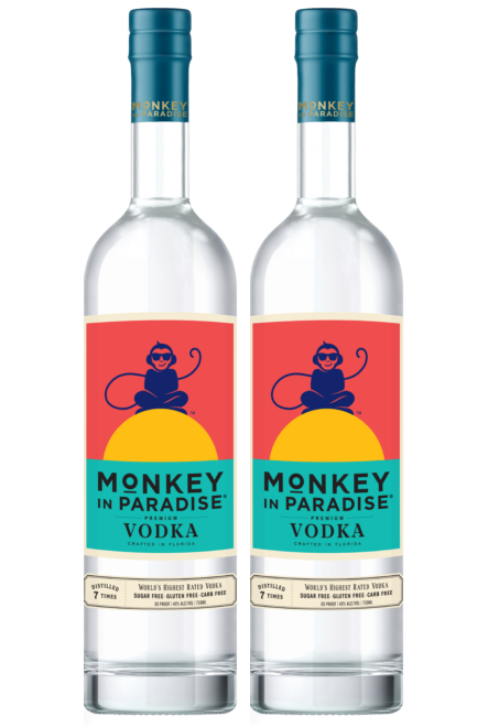 Monkey In Paradise Vodka (2) Bottle Bundle