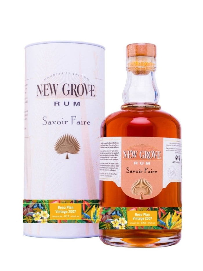 New Grove Savoir Faire Beau Plan Vintage 2007 Mauritius Rum | 700ML