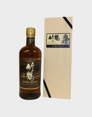 Nikka Taketsuru Pure Malt 12 Year Old (Wooden Box) Whisky - CaskCartel.com