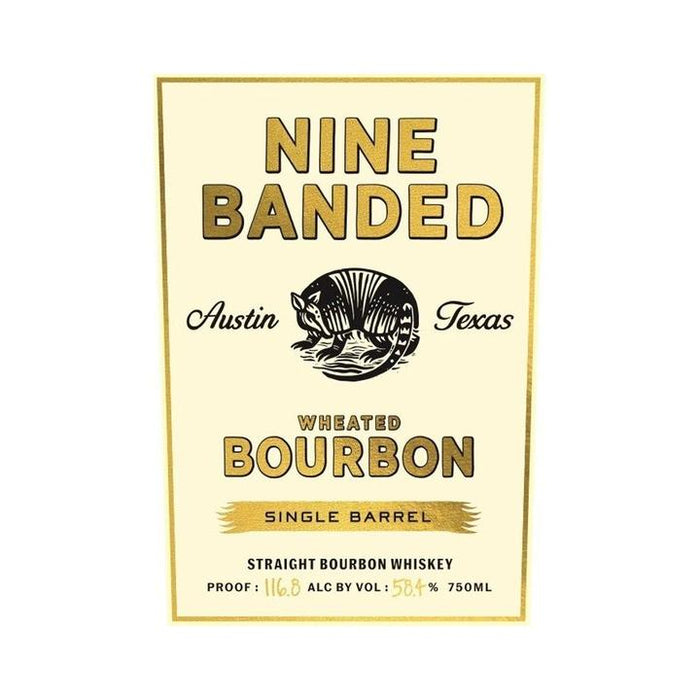 Nine Banded Single Barrel Austin Texas Wheated Bourbon Whiskey