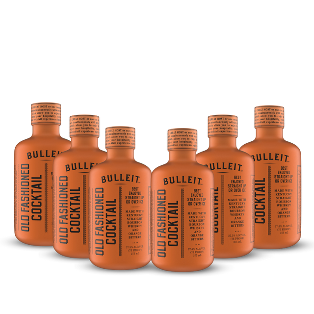 Bulleit Crafted Cocktails | Old Fashioned Cocktail | (6) Bottle Bundle at CaskCartel.com