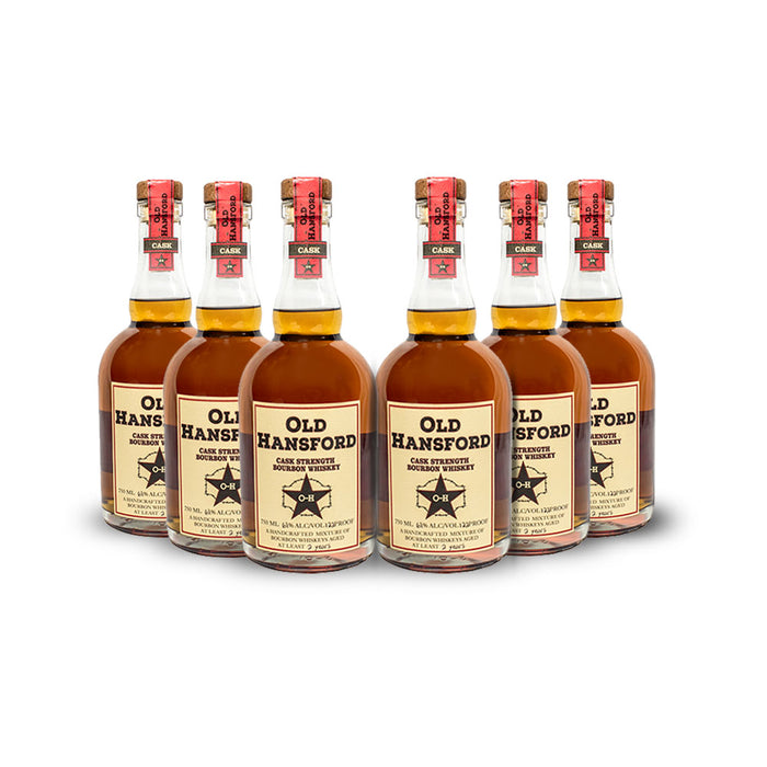Old Hansford Cask Strength Bourbon Whiskey (6) Bottle Bundle