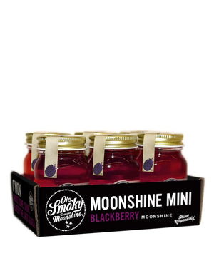 Ole Smoky Moonshine Blackberry Mini Jar 50ml (6pk) - CaskCartel.com