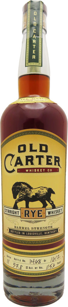 Old Carter Barrel Strength #11 (115.6 Proof) Straight Rye Whiskey