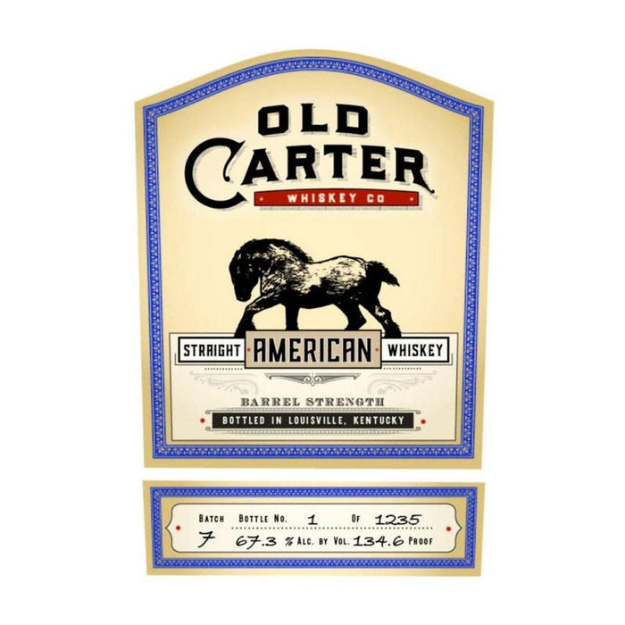 Old Carter Barrel Strength Batch 7 Straight American Whiskey
