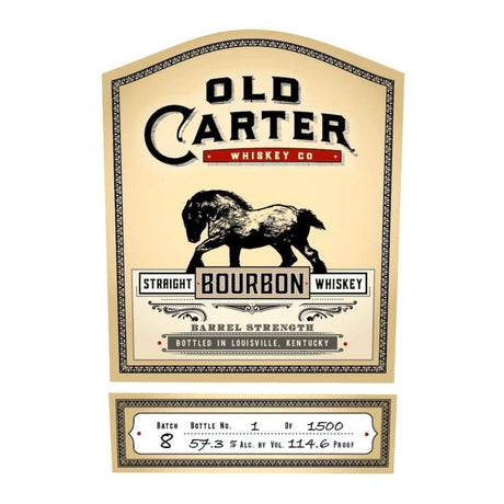 Old Carter Barrel Strength Batch 8 Straight American Whiskey at CaskCartel.com