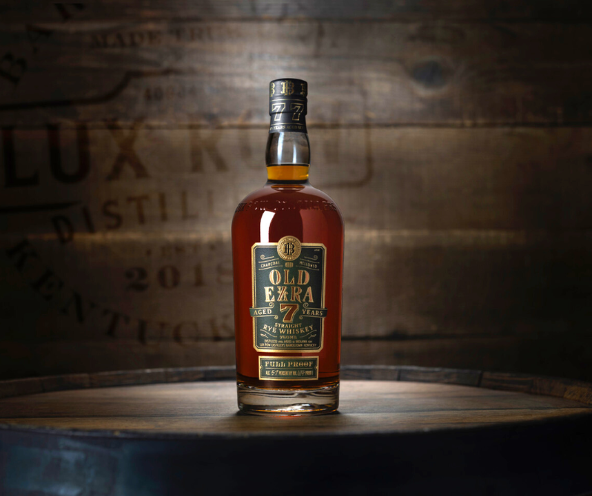 Ezra Brooks Old Ezra 7 Year Old Barrel Straight Rye Whiskey at CaskCartel.co3