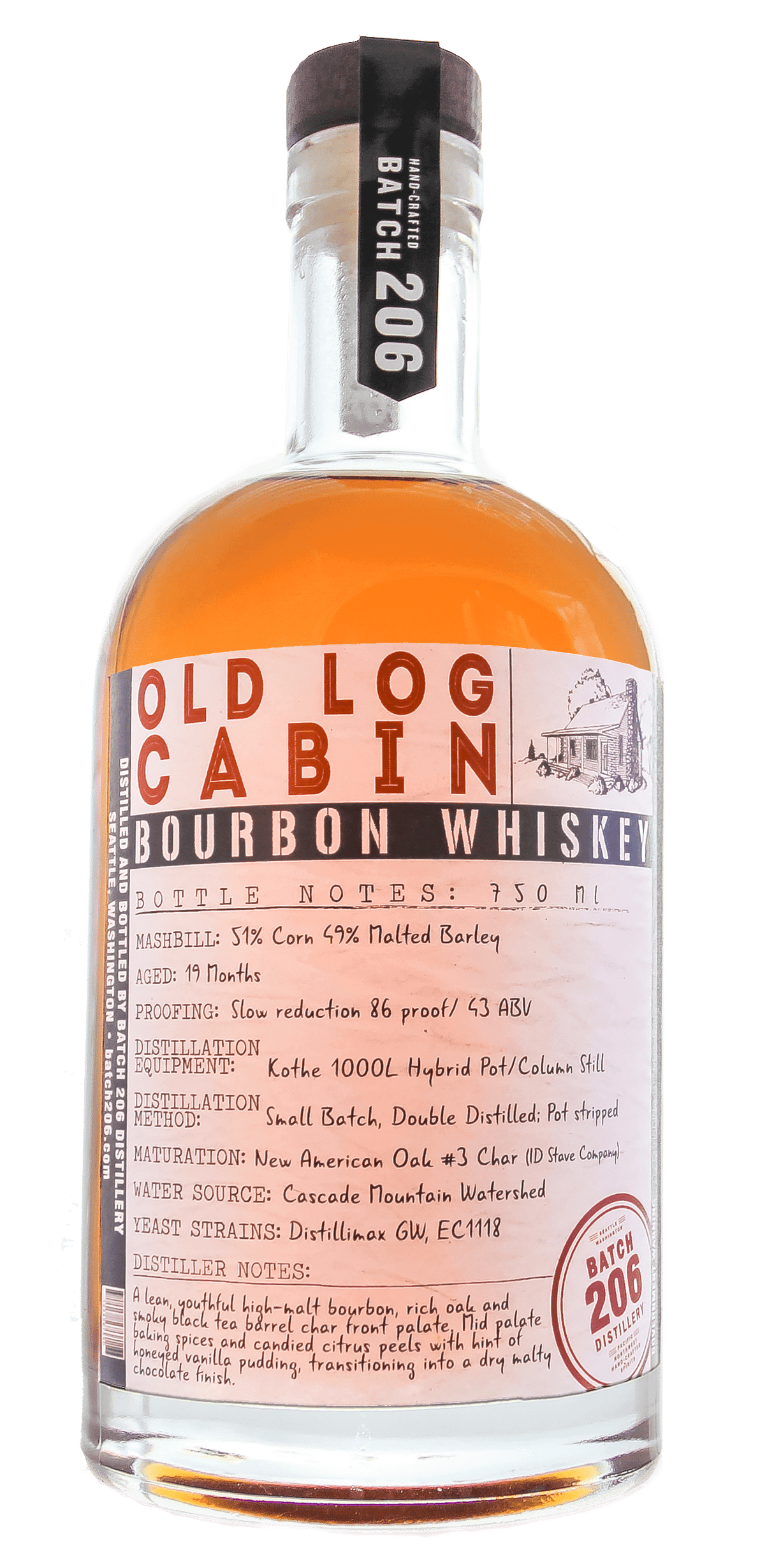 Batch 206 Old Log Cabin Bourbon Whiskey - CaskCartel.com