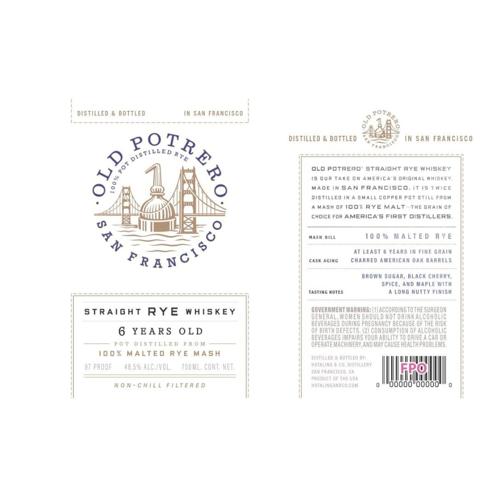 Old Potrero 6 Year Old Straight Rye Whiskey  at CaskCartel.com