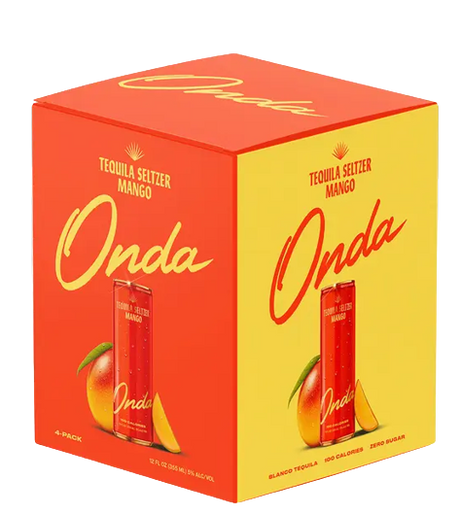 Onda Mango Tequila Seltzer Cocktail | 4x355ML at CaskCartel.com
