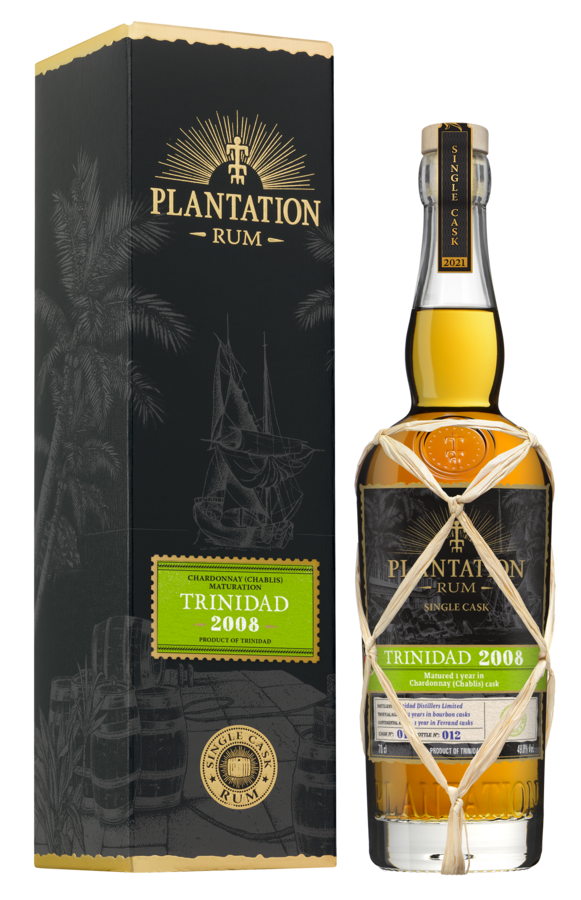 Plantation Trinidad 2008 Chardinnay Cask Finish (Proof 98.8) Rum | 700ML