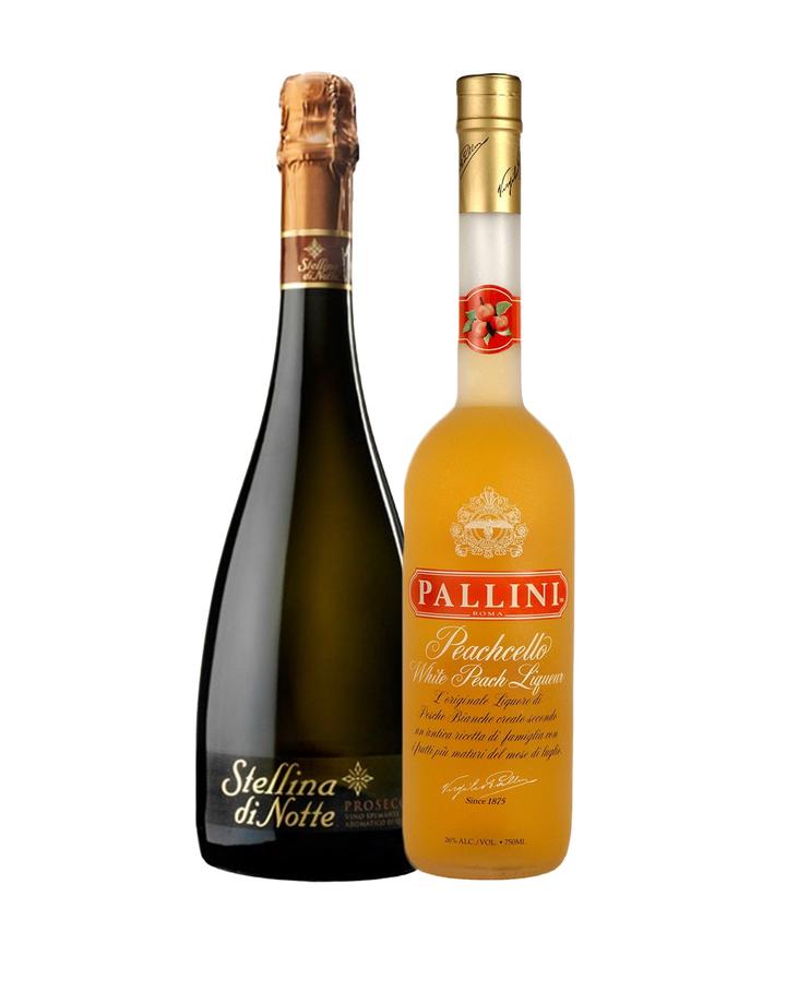 Pallini Peachcello with Stellina Di Note Prosecco Liqueur - CaskCartel.com