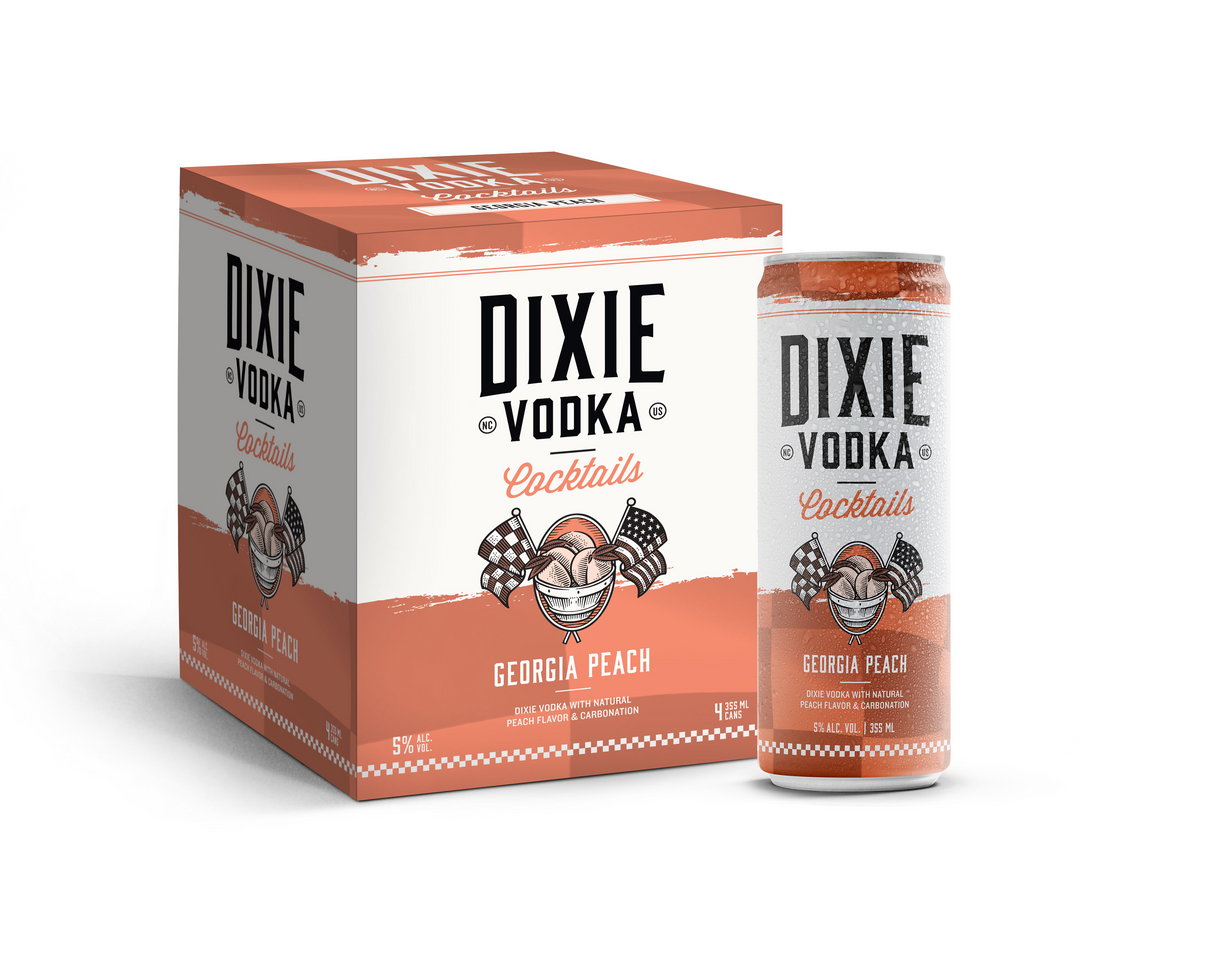 [BUY] Dixie Vodka Cocktails | Georgia Peach (4) Pack Cans at CaskCartel.com