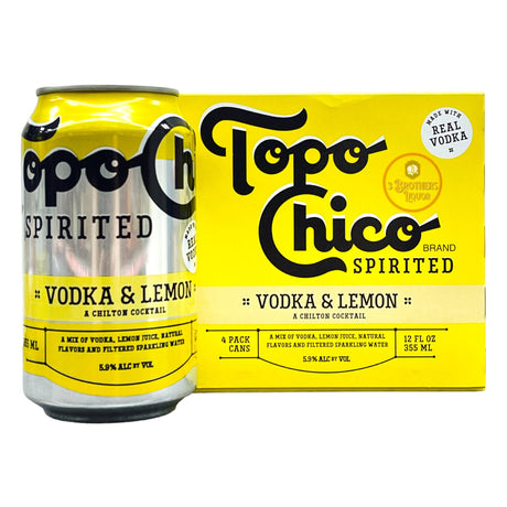 Topo Chico Vodka & Lemon Chilton Cocktail | 4x355ML at CaskCartel.com