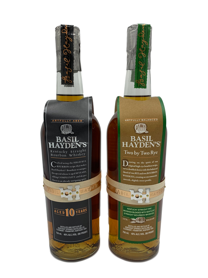 Basil Hayden's 10 Year & Basil Hayden's Two by Two  Whiskey SET