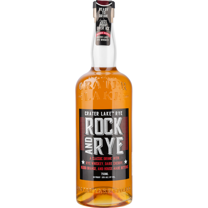 Crater Lake Rock and Rye 60 Proof Whiskey