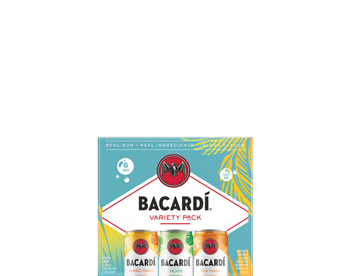 Bacardi Real Rum Cocktails | Variety (6) Pack Cans