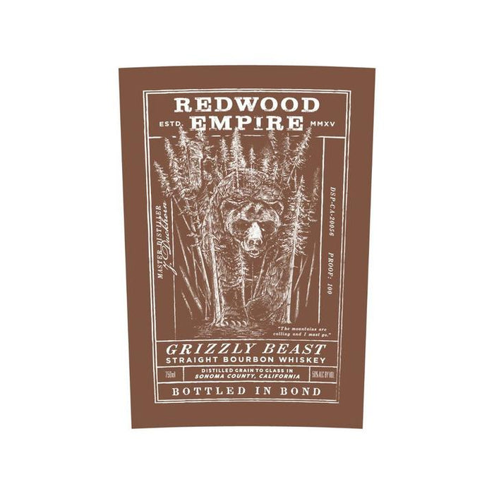Redwood Empire Grizzly Beast Bottled In Bond Straight Bourbon Whiskey