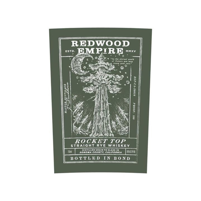 Redwood Empire Rocket Top Bottled In Bond Straight Rye Whiskey