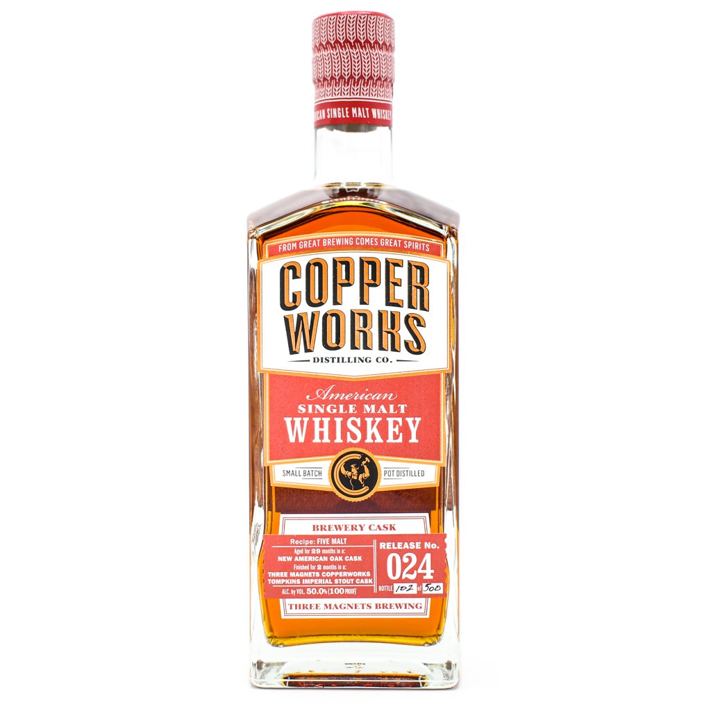 Copperworks Release 024 Three Magnets Collaboration American Single Malt Whiskey at CaskCartel.com