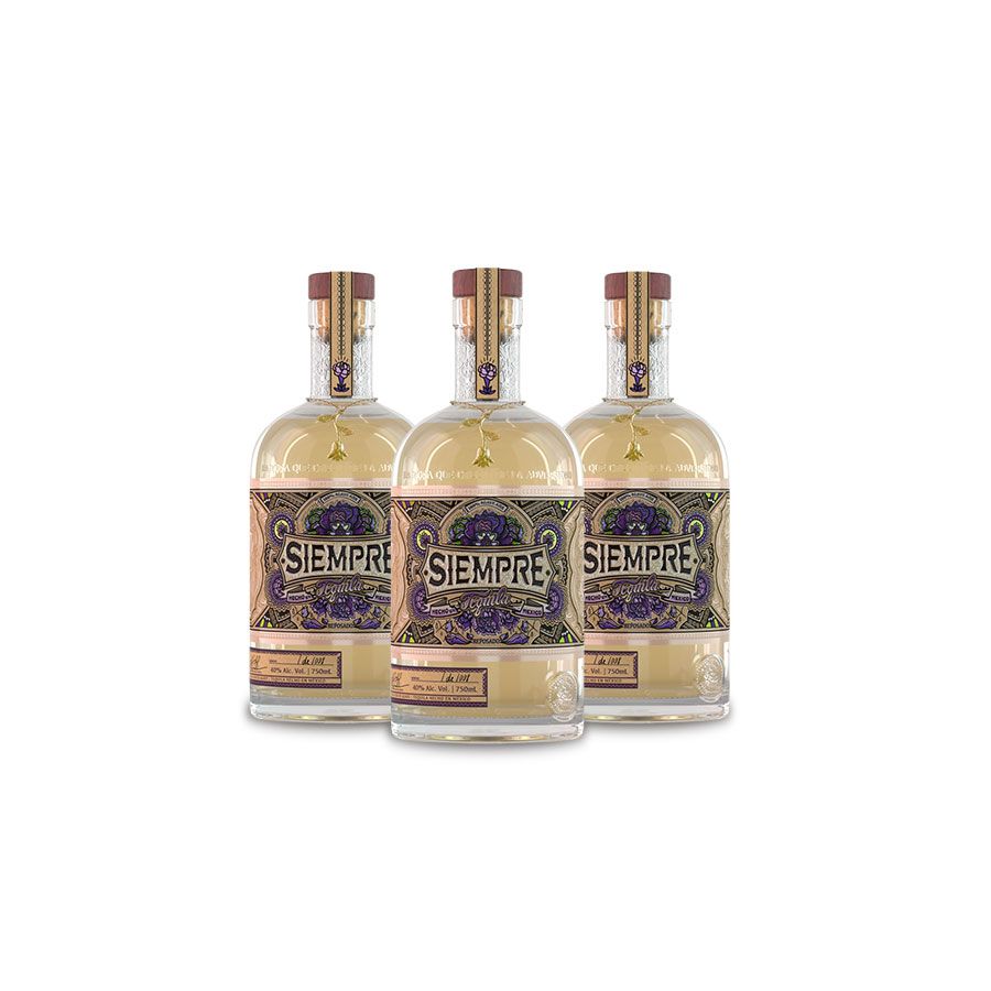 [BUY] Siempre Reposado Tequila (3) Bottle Bundle at CaskCartel.com -1