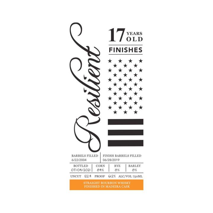 Resilient 17 Year Old Madeira Cask Finished Straight Bourbon Whiskey at CaskCartel.com