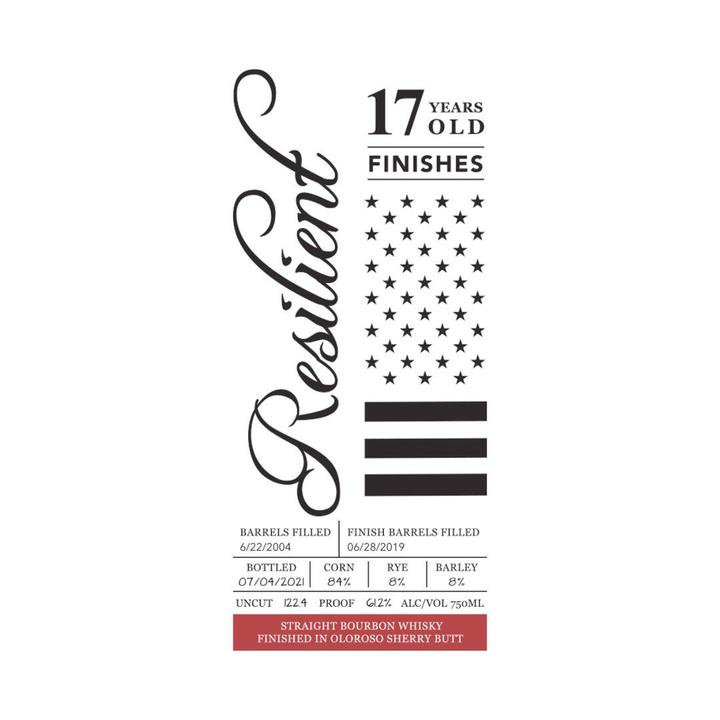 Resilient 17 Year Old Oloroso Sherry Butt Finished Straight Bourbon Whiskey at CaskCartel.com