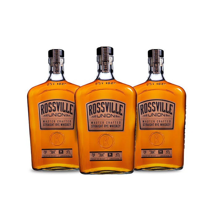 Rossville Union Master Crafted | Straight Rye Whiskey (3) Bottle Bundle