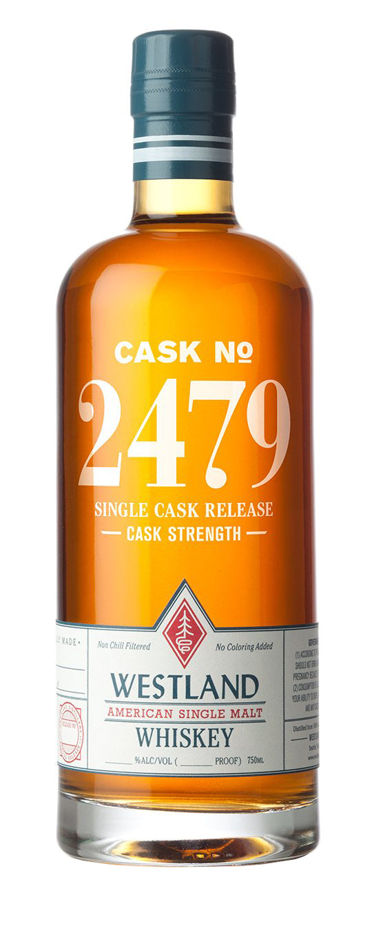 Westland Casks #2479 Single Cask Releases Cask Strength American Single Malt Whiskey