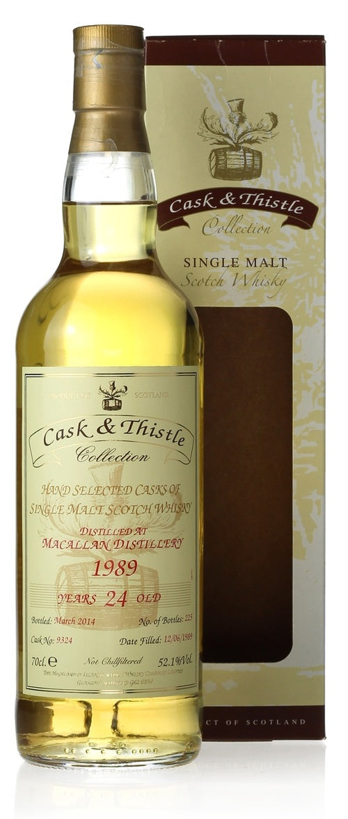 Cask & Thistle Macallan 1989 24 Year 52.1% Single Malt Scotch Whisky
