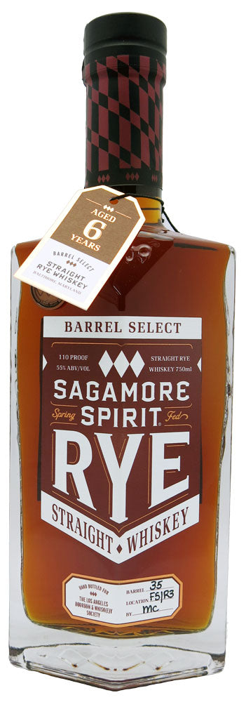 Sagamore Spirit Single Barrel Rye LABWS Barrel Pick Whiskey