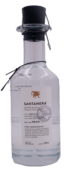 Santanera Kosher Blanco Tequila at CaskCartel.com