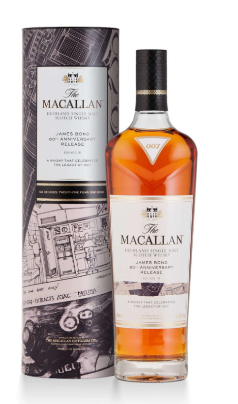 Macallan James Bond Series 60th Anniversary Decade III Highland Single Malt Scotch Whisky at CaskCartel.com