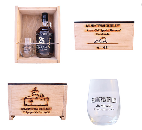 Belmont Farm Distillery 25 Year Old Special Reserve Whiskey - CaskCartel.com