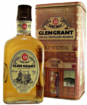 Glen Grant 10 Year Old Pure Malt 1980's (Decorative Tin Box) Scotch Whisky at CaskCartel.com